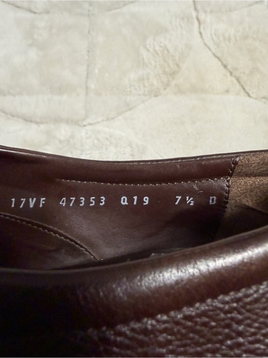 $990 Ferragamo Gancini Horse-bit Brown Leather Slip-On Loafers Shoes 7.5 8.5 9